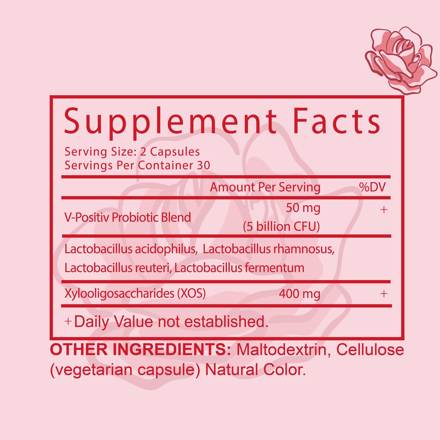 Vaginal Probiotics For Women PH Balance With Prebiotics & Lactobacillus Probiotic Blend - Women's Vaginal Health Supplement - Promote Healthy Vaginal Odor Vaginal Flora, 60 Count Pack Of 1